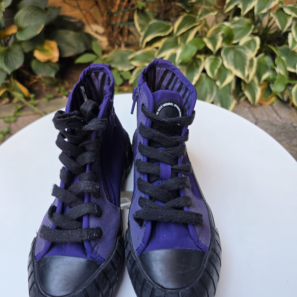 Zara Purple High-Top Kids Shoes